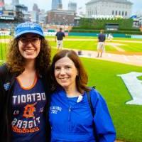 2 women at Comerica Park